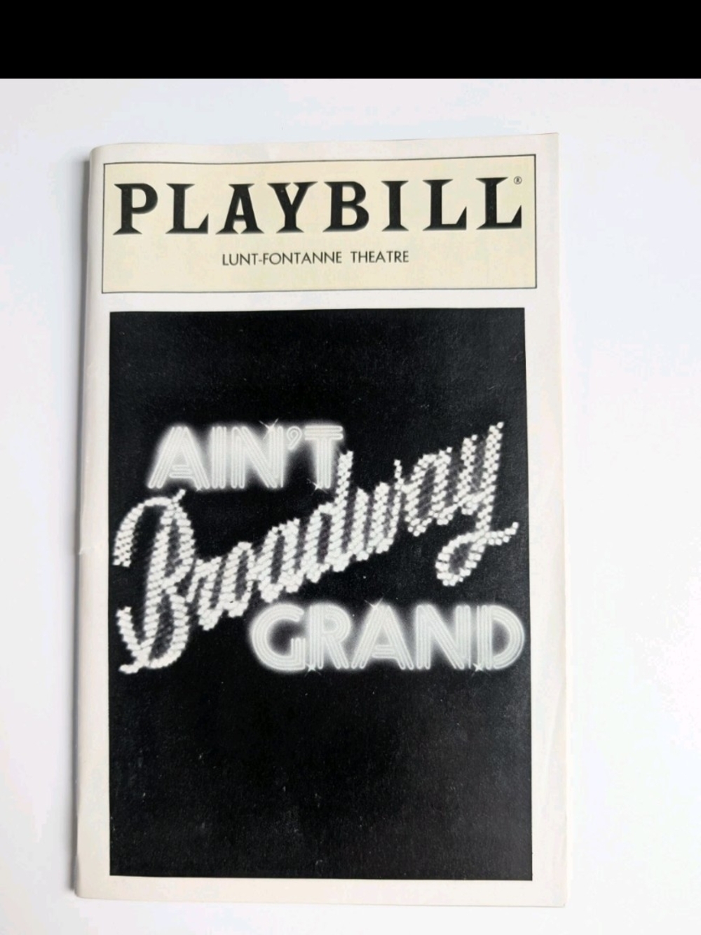 Vintage Ain't Broadway Grand Playbill 1993 Lunt-Fontanne Theatre Mike Burstyn